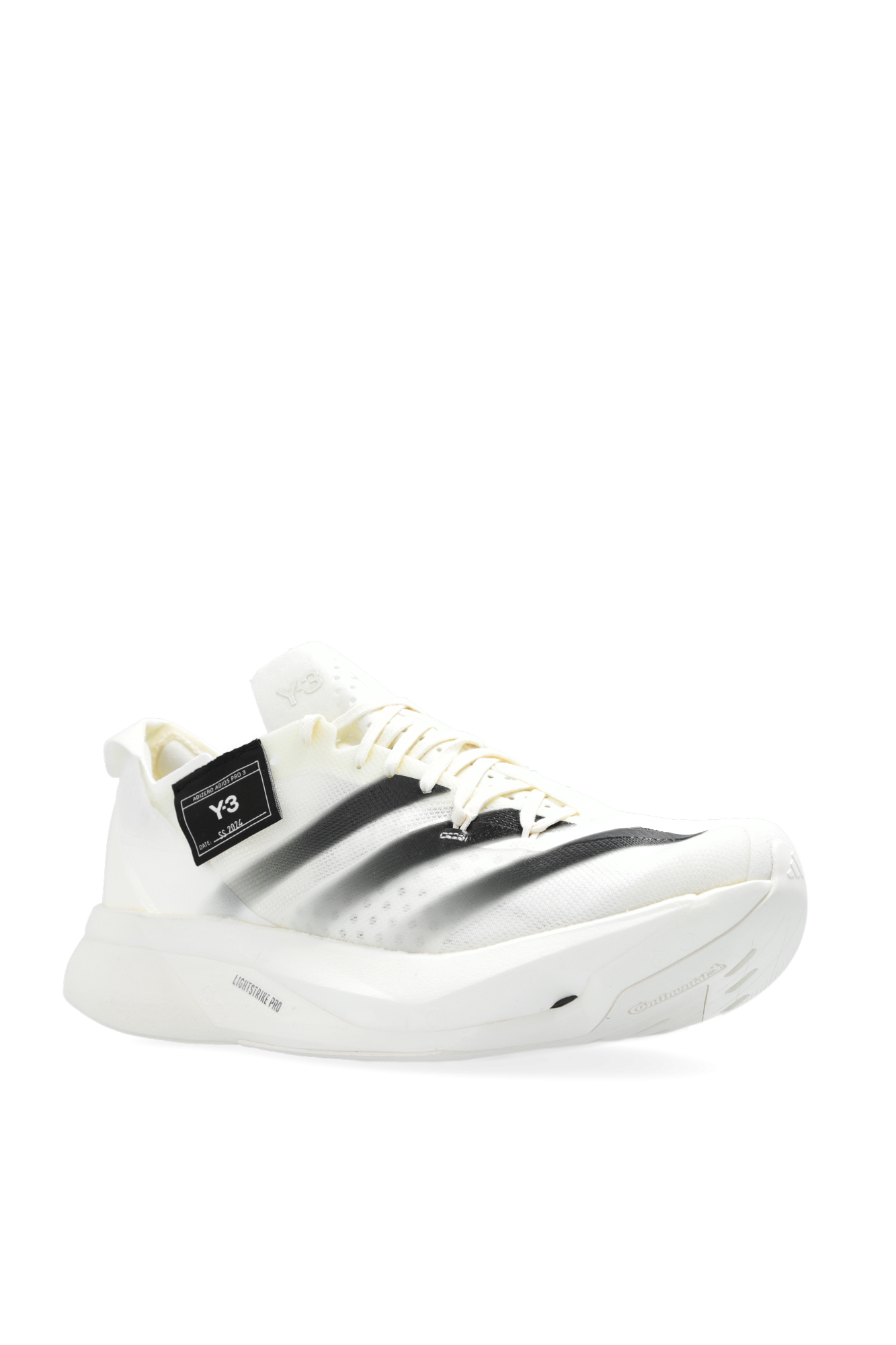 3 Yohji Yamamoto - White 'Adios Pro 3.0' running shoes Y
